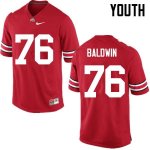 Youth Ohio State Buckeyes #76 Darryl Baldwin Red Nike NCAA College Football Jersey Cheap UCW5744FR